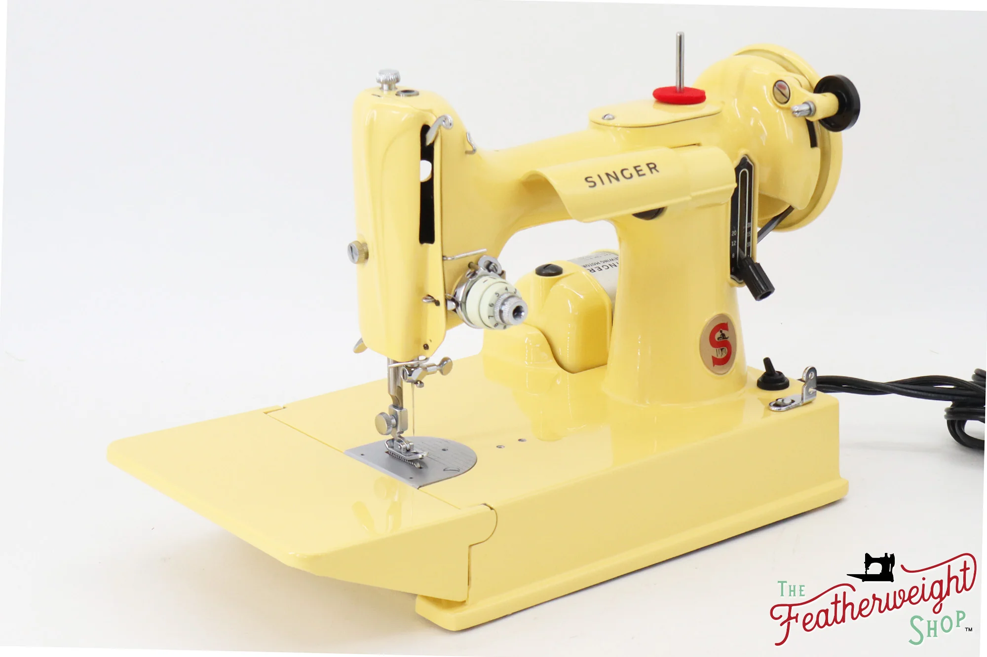 Singer Featherweight 221K7 Sewing Machine EV971*** - Fully Restored in Happy Yellow - Image 5