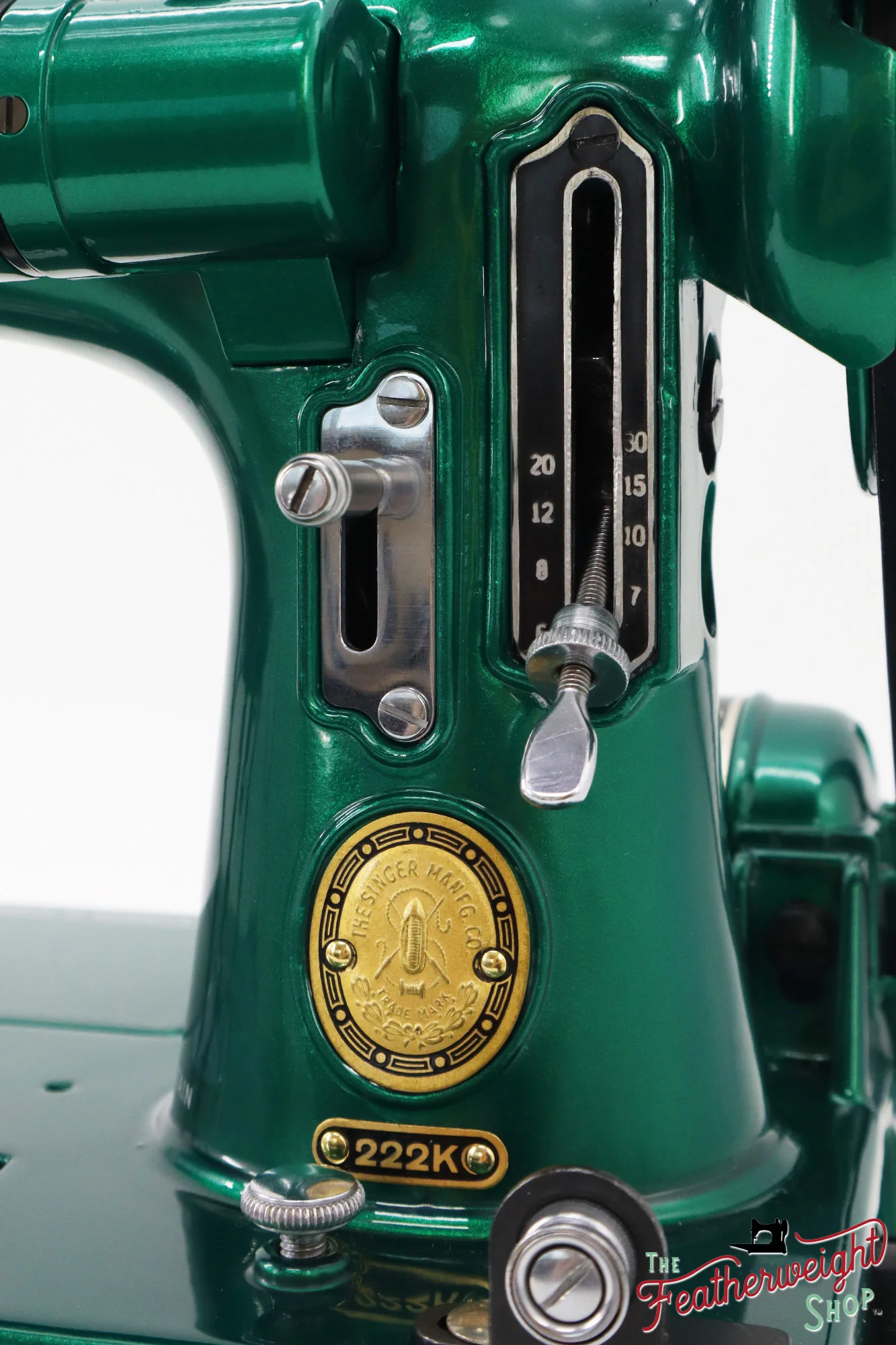 Singer Featherweight 222K - EJ911*** - Fully Restored in Emerald Green - Image 15