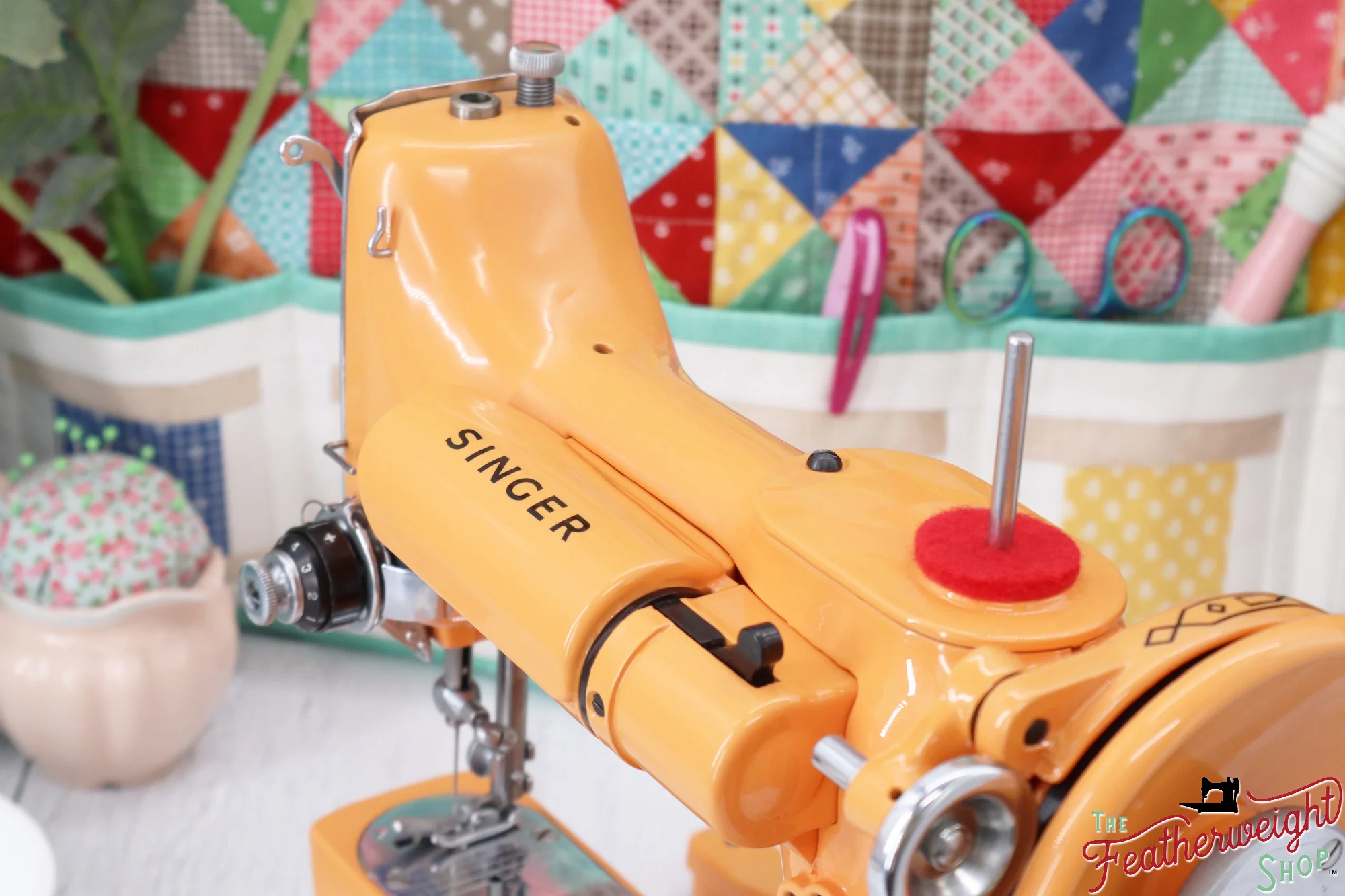Singer Featherweight 222K EK3260** - Fully Restored in Happy Papaya - Image 13