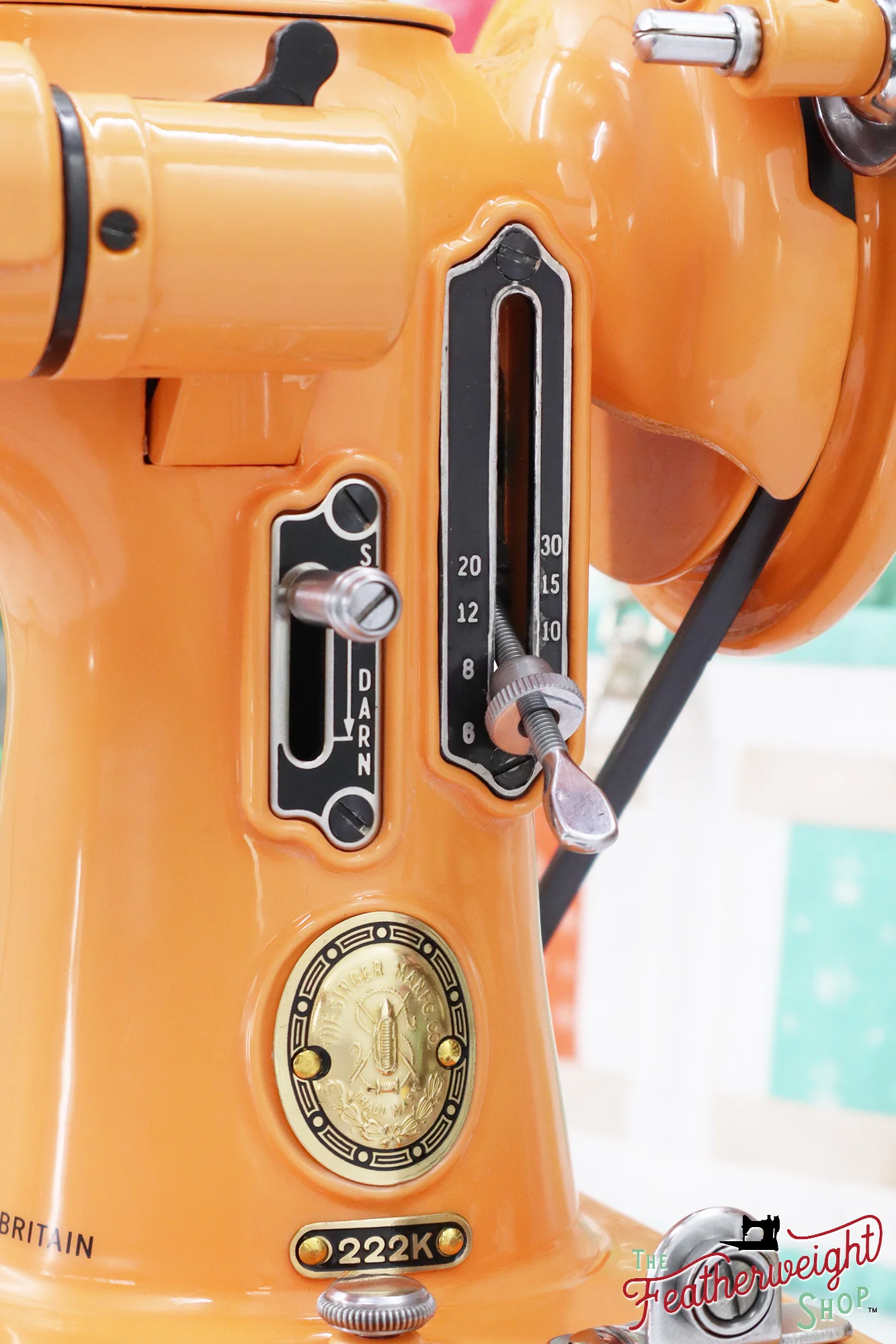 Singer Featherweight 222K EK3260** - Fully Restored in Happy Papaya - Image 16