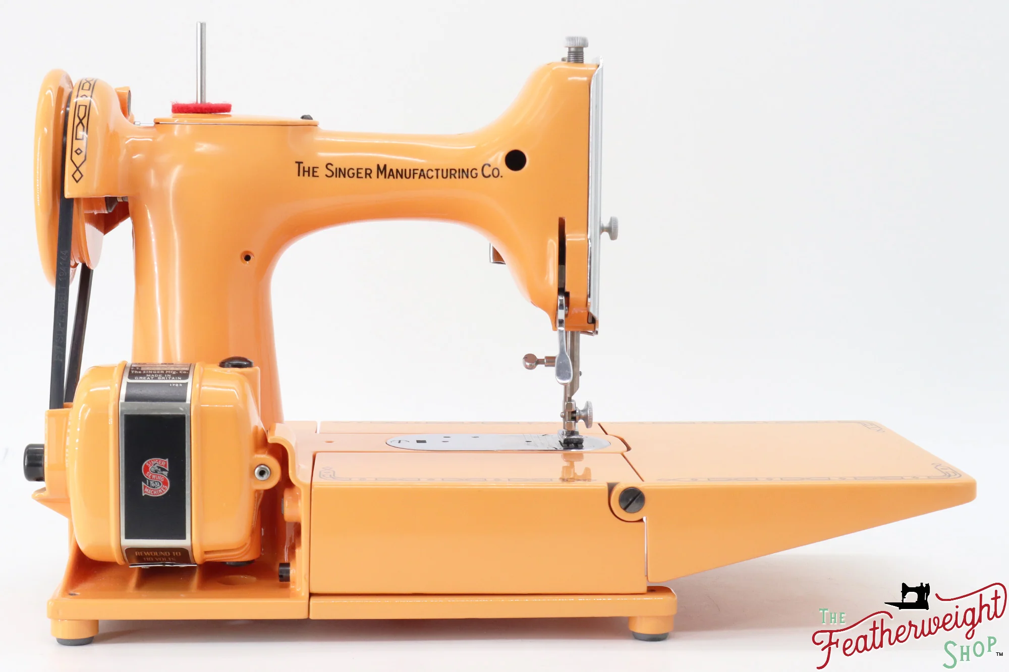 Singer Featherweight 222K EK3260** - Fully Restored in Happy Papaya - Image 8