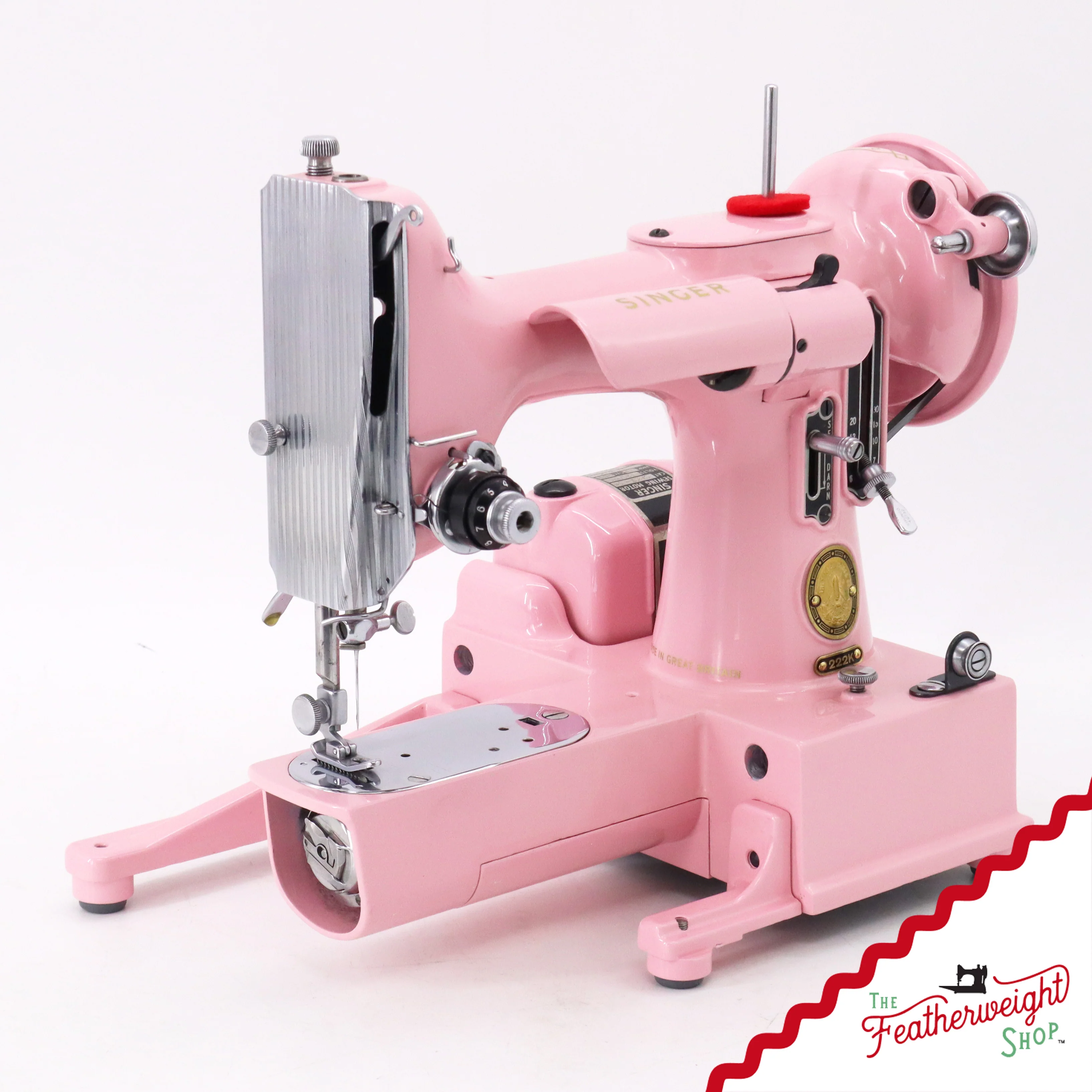 Singer Featherweight 222K - EK63642* - Fully Restored in Pink Frosting