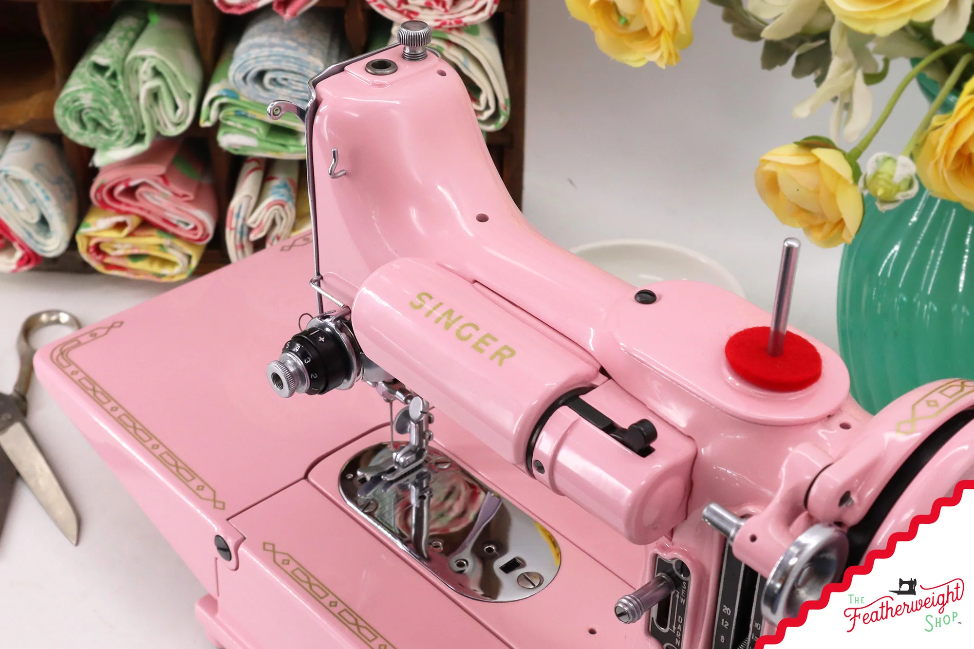 Singer Featherweight 222K - EK63642* - Fully Restored in Pink Frosting - Image 14