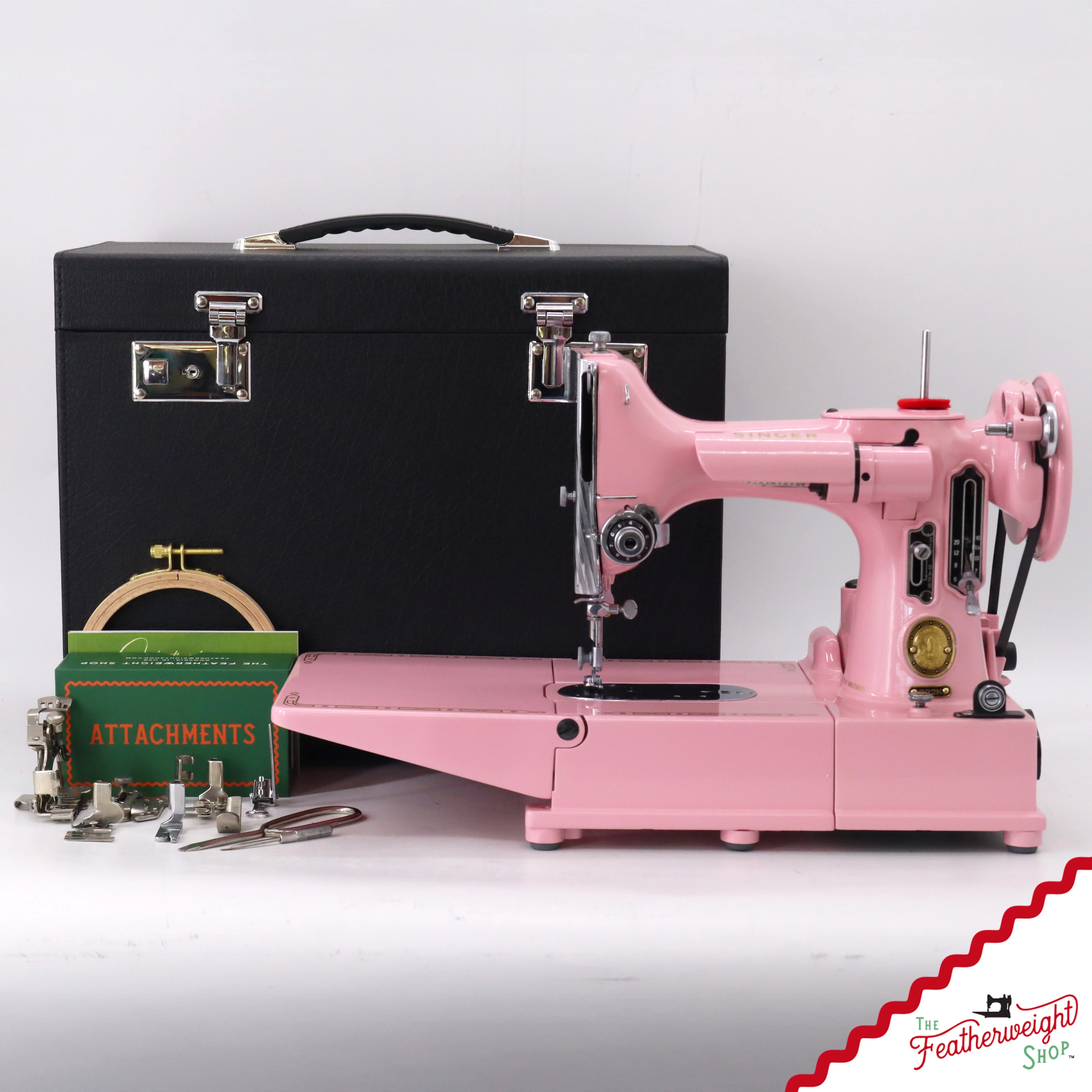 Singer Featherweight 222K - EK63642* - Fully Restored in Pink Frosting - Image 2