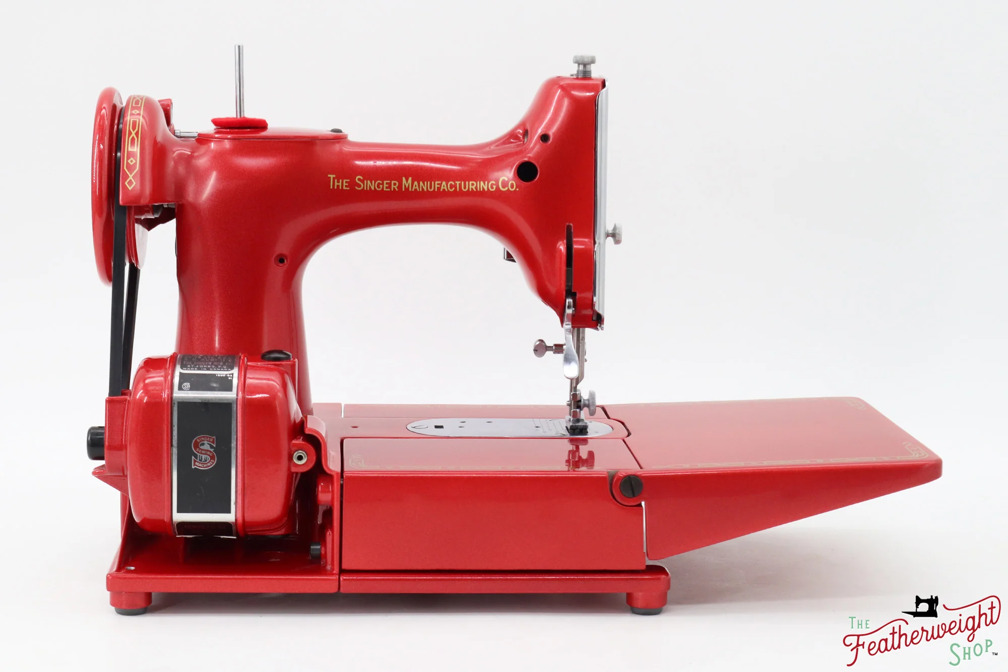 Singer Featherweight 222K Red 'S' - ES1660** - Fully Restored in Candy Apple Red - Image 10