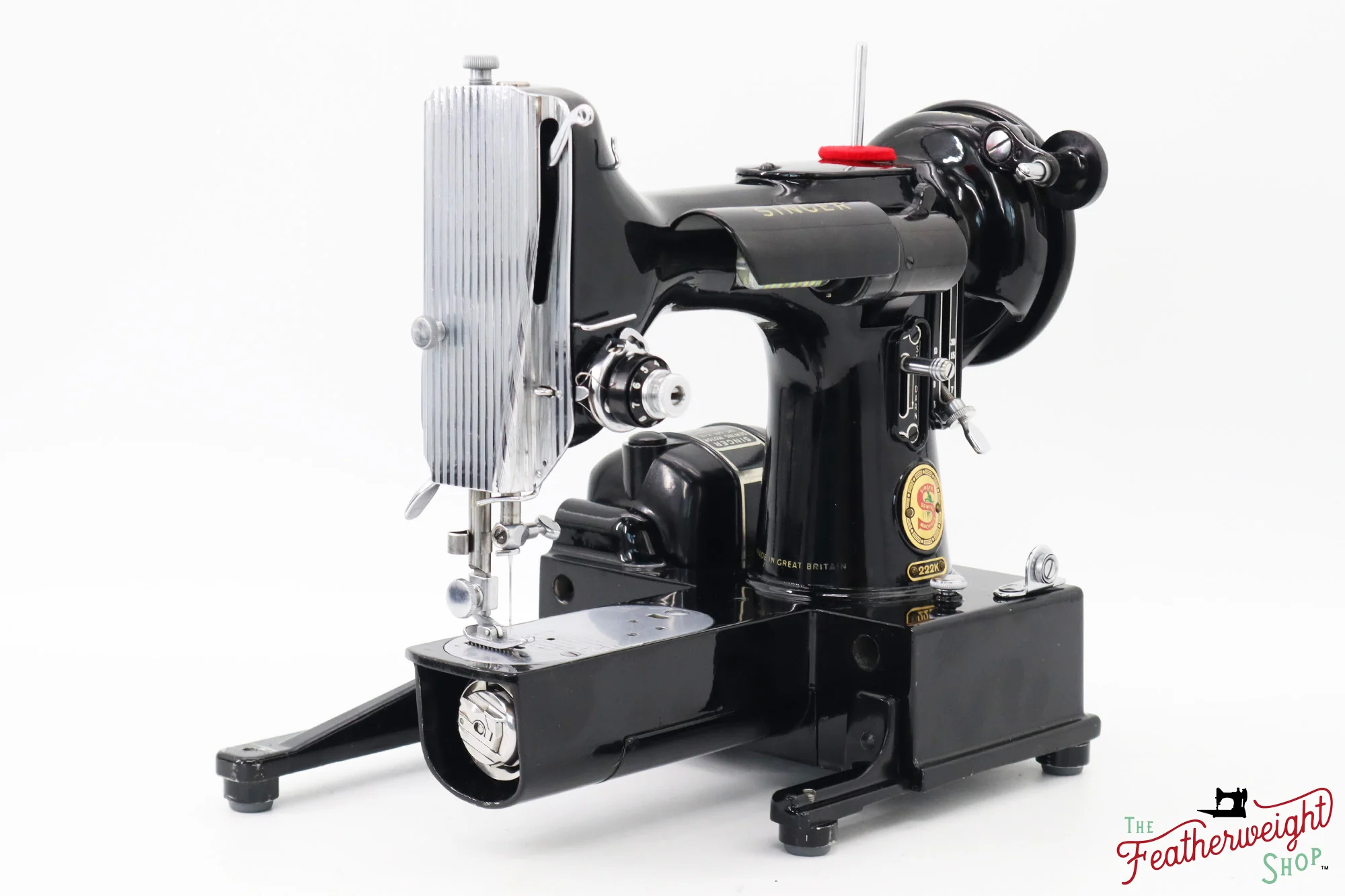 Singer Featherweight 222K Red 'S' - ES1672** - 1960, Original Purchase Receipt! - Image 3