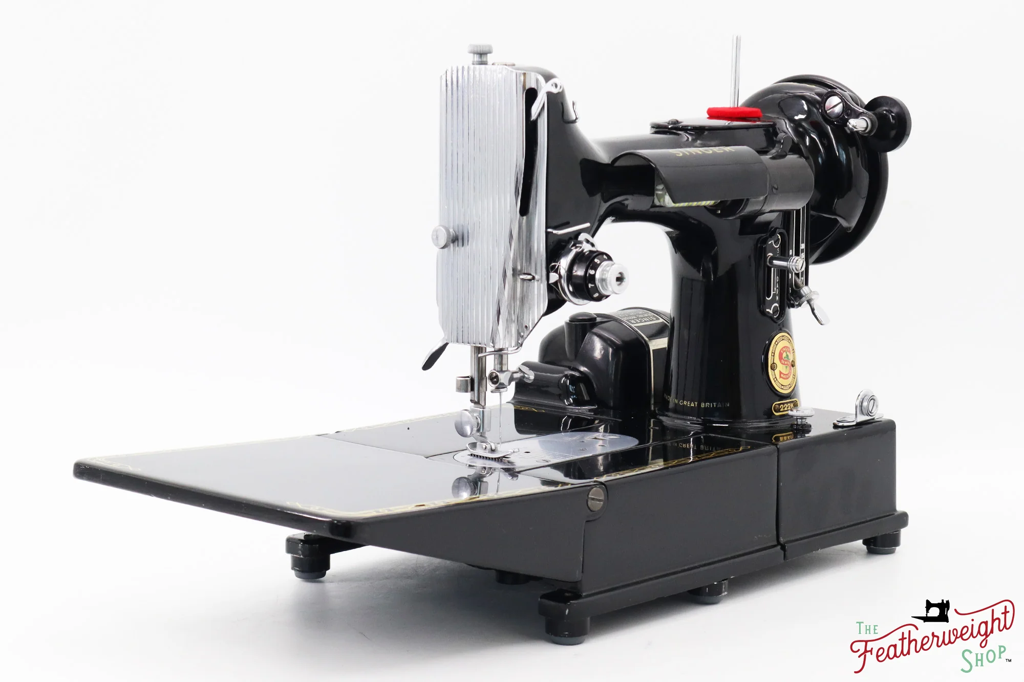 Singer Featherweight 222K Red 'S' - ES1672** - 1960, Original Purchase Receipt! - Image 5