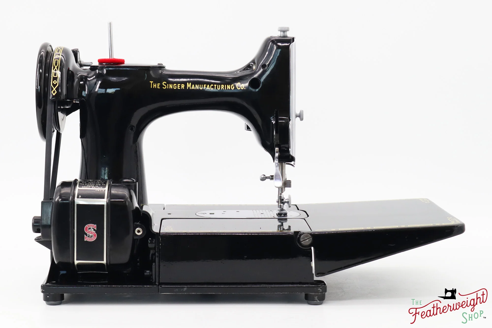 Singer Featherweight 222K Red 'S' - ES1672** - 1960, Original Purchase Receipt! - Image 9