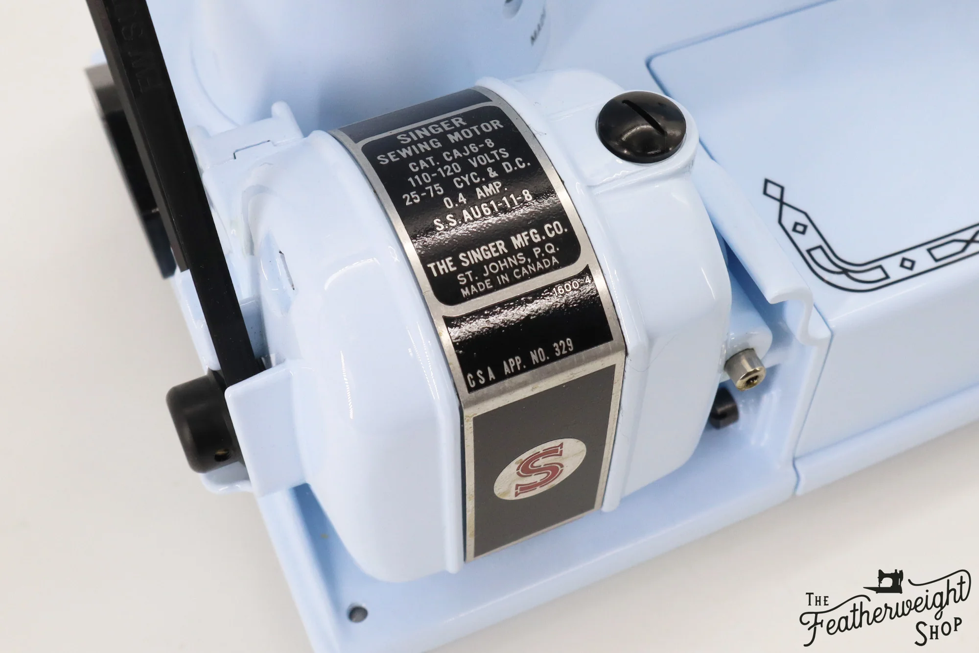 Singer Featherweight 222K Sewing Machine EK328*** - Fully Restored in 'Cinderella Blue' - Image 20