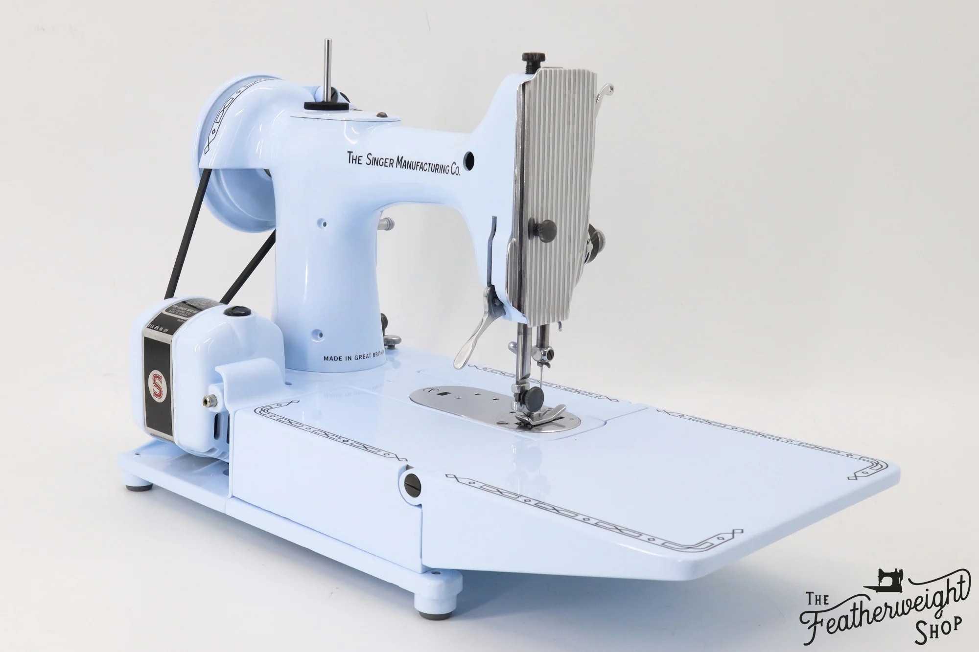 Singer Featherweight 222K Sewing Machine EK328*** - Fully Restored in 'Cinderella Blue' - Image 8