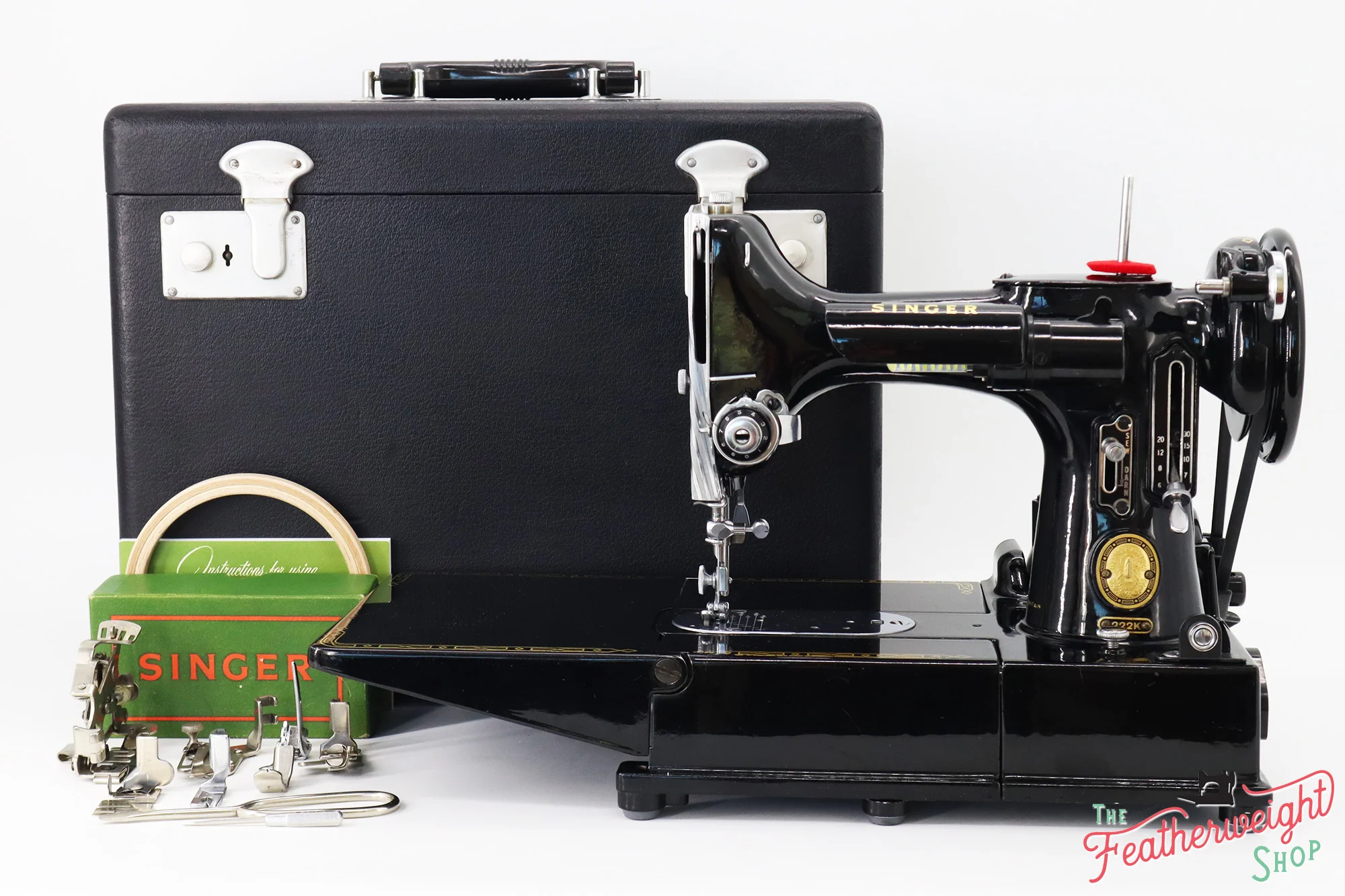 Singer Featherweight 222K Sewing Machine - EK6313** - 1955 - Image 2