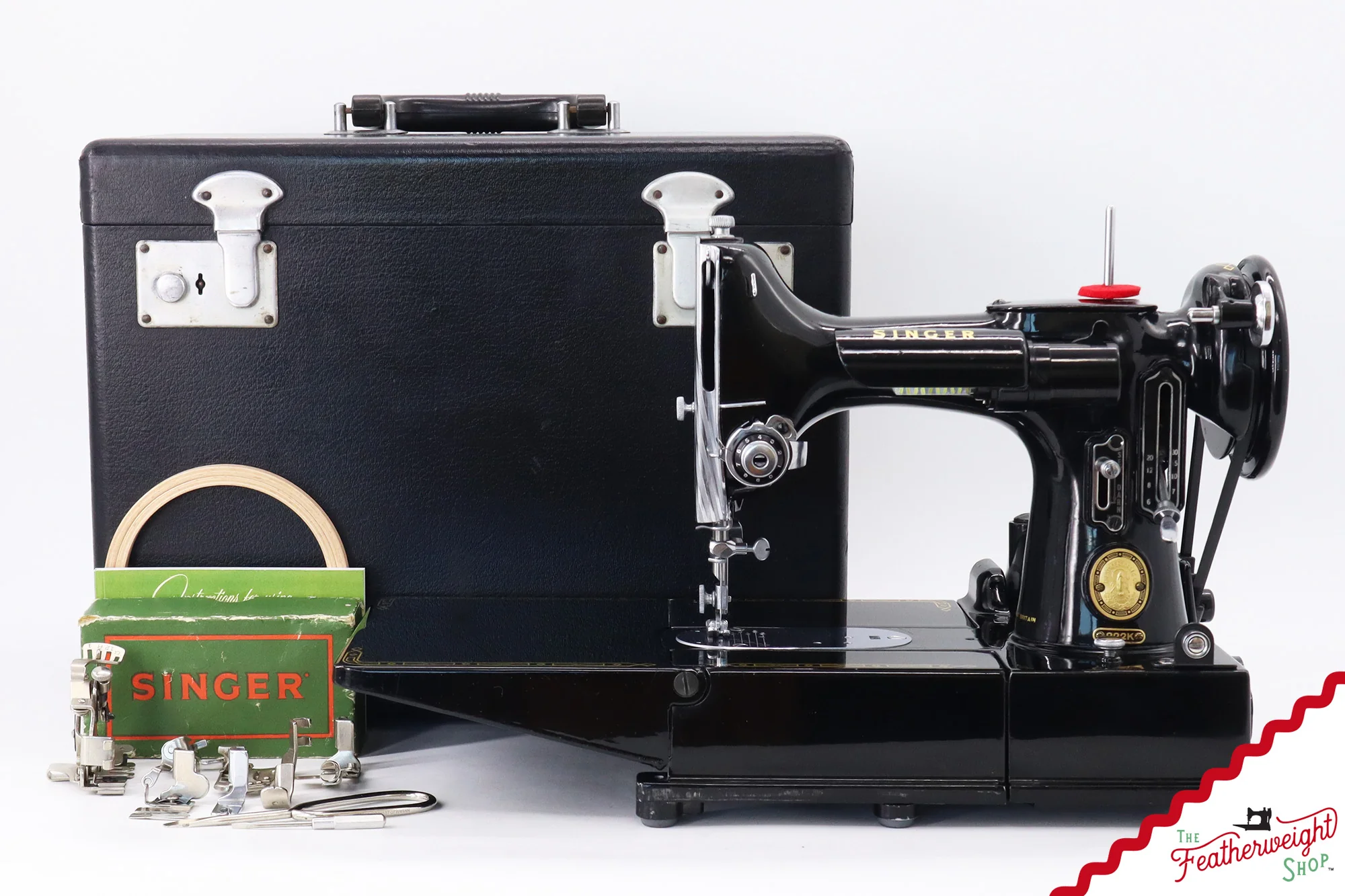 Singer Featherweight 222K Sewing Machine - EK63548*, 1955 - Image 2