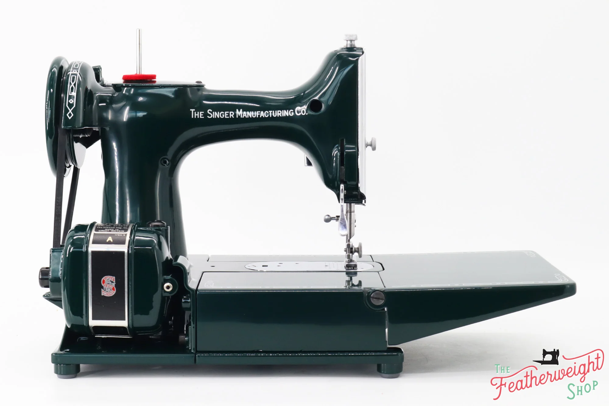 Singer Featherweight 222K Sewing Machine EM6036** - Fully Restored in Evergreen - Image 7