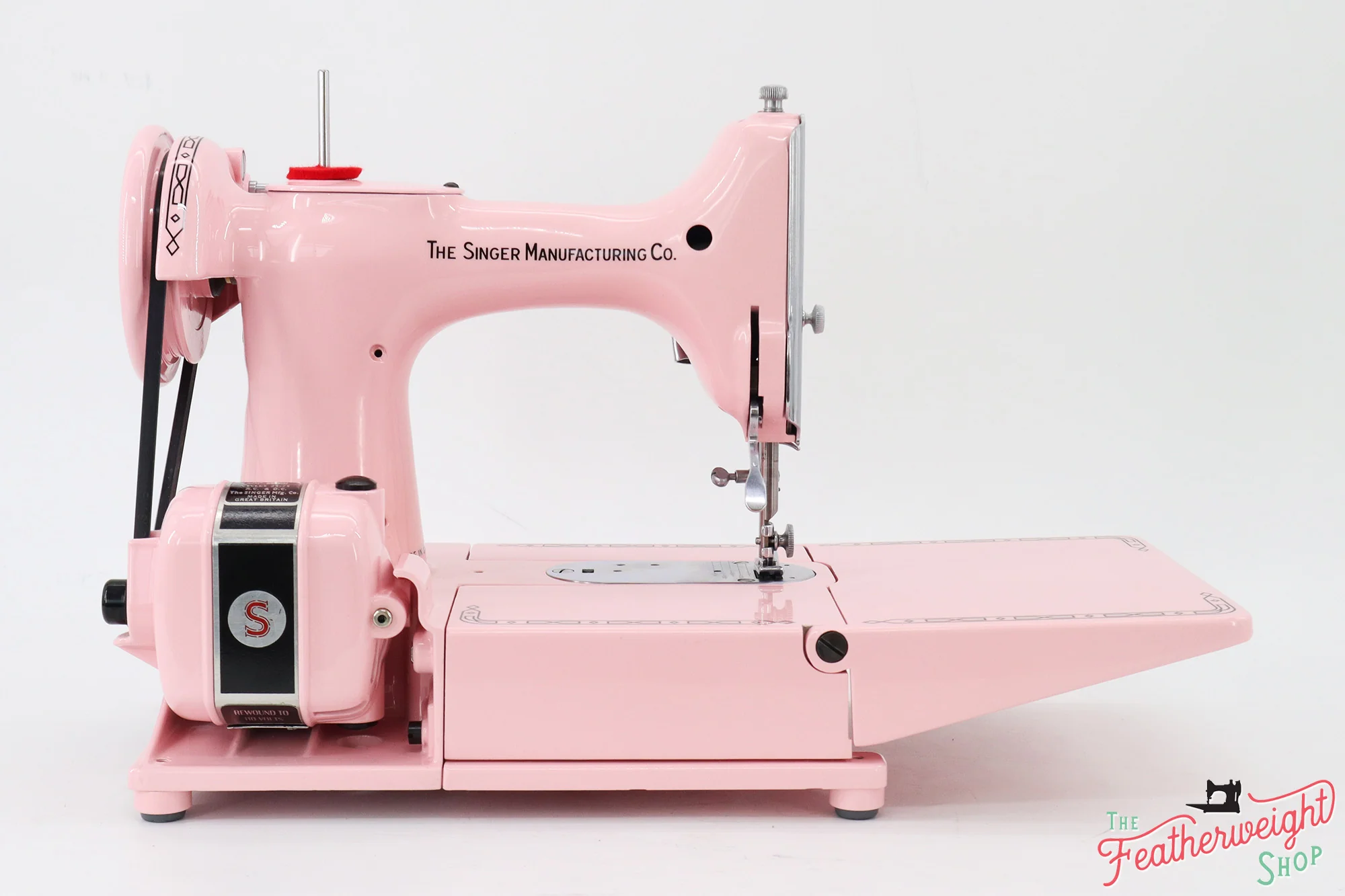Singer Featherweight 222K Sewing Machine EM6039** - Fully Restored in Poodle Skirt Pink - Image 13
