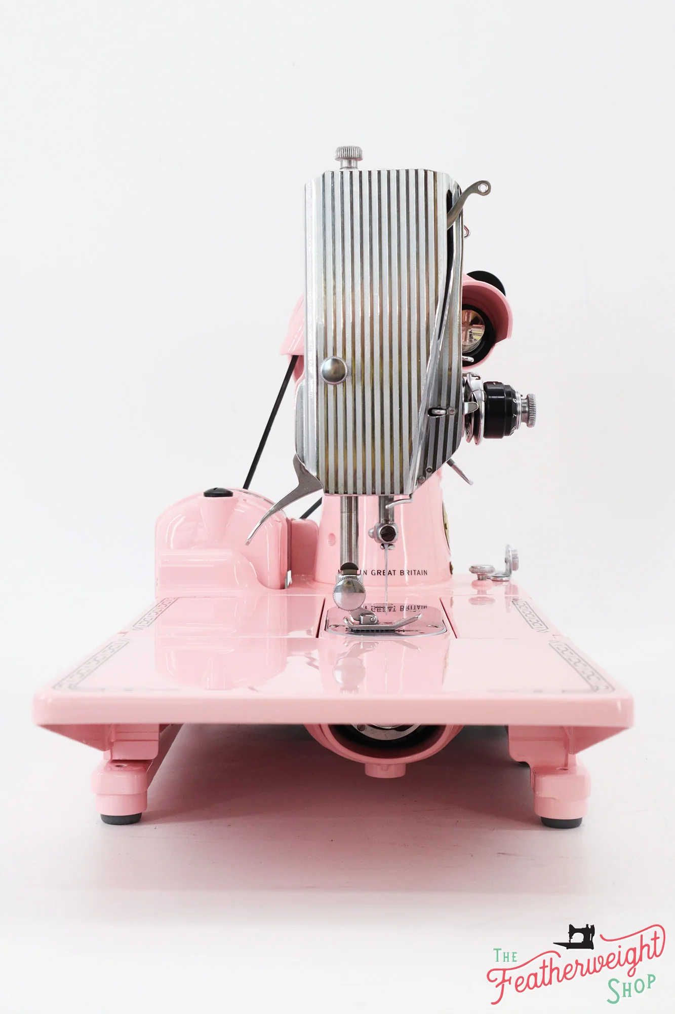 Singer Featherweight 222K Sewing Machine EM6039** - Fully Restored in Poodle Skirt Pink - Image 5