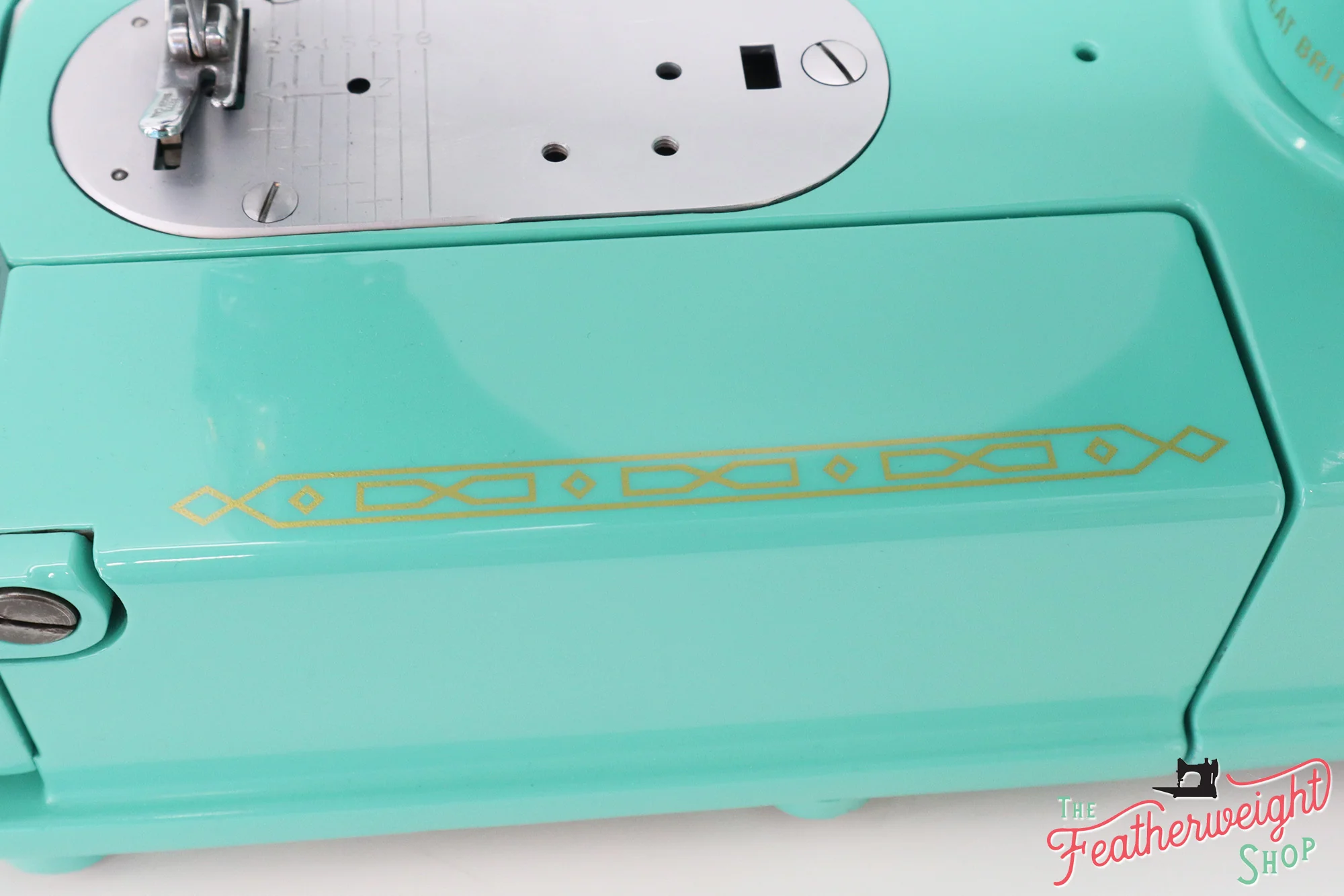 Singer Featherweight 222K Sewing Machine ES523*** - Fully Restored in Caribbean Sea Green - Image 13