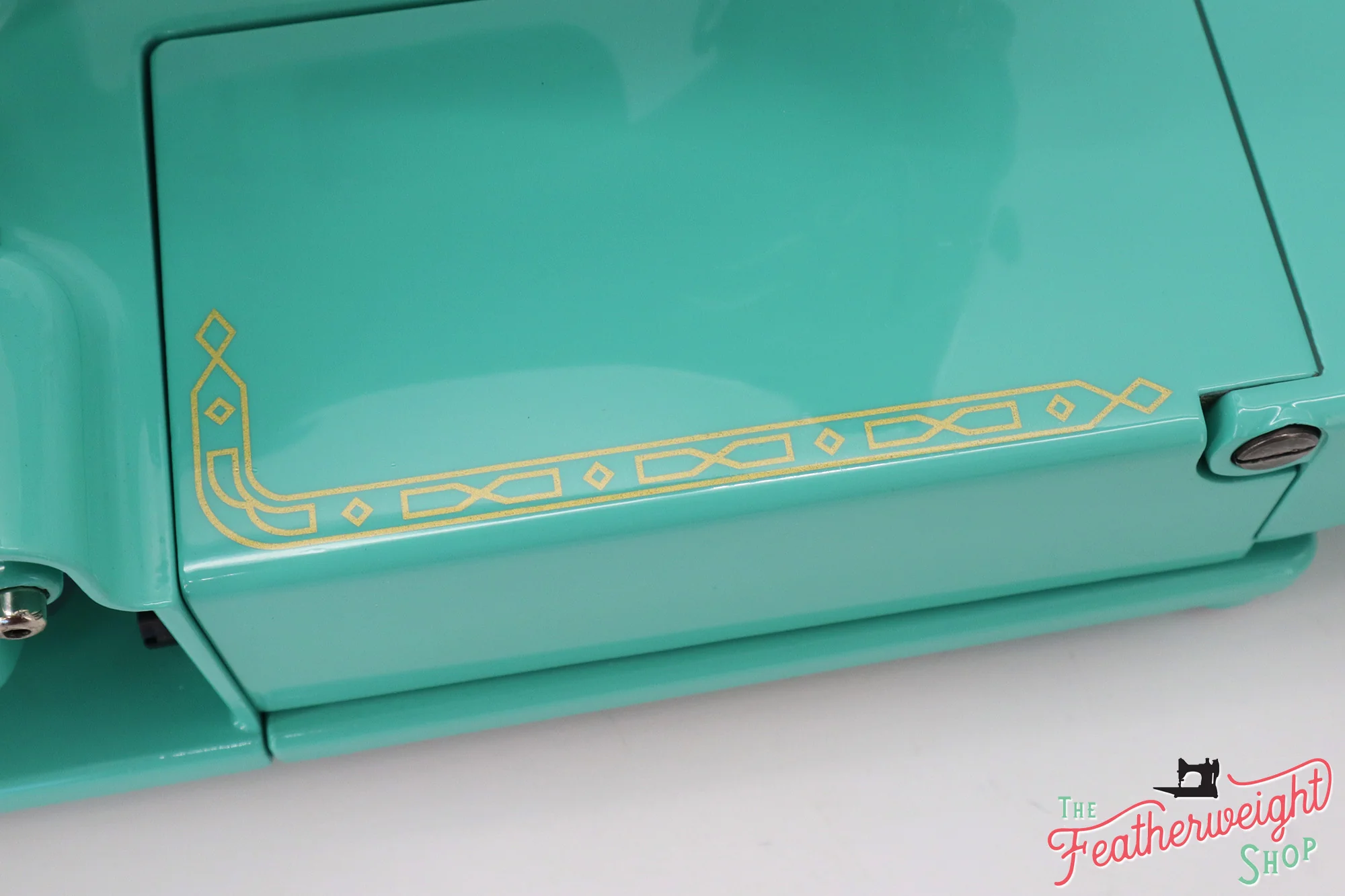 Singer Featherweight 222K Sewing Machine ES523*** - Fully Restored in Caribbean Sea Green - Image 15