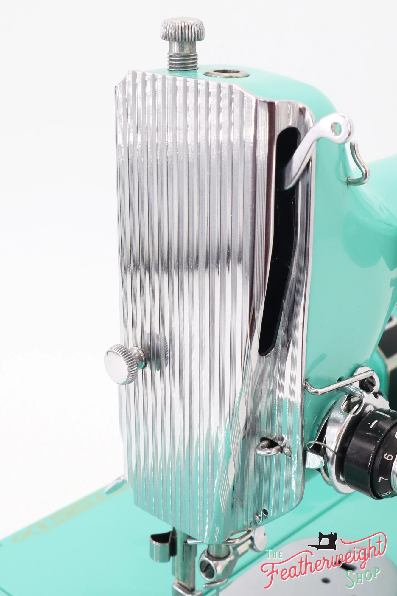 Singer Featherweight 222K Sewing Machine ES523*** - Fully Restored in Caribbean Sea Green - Image 20