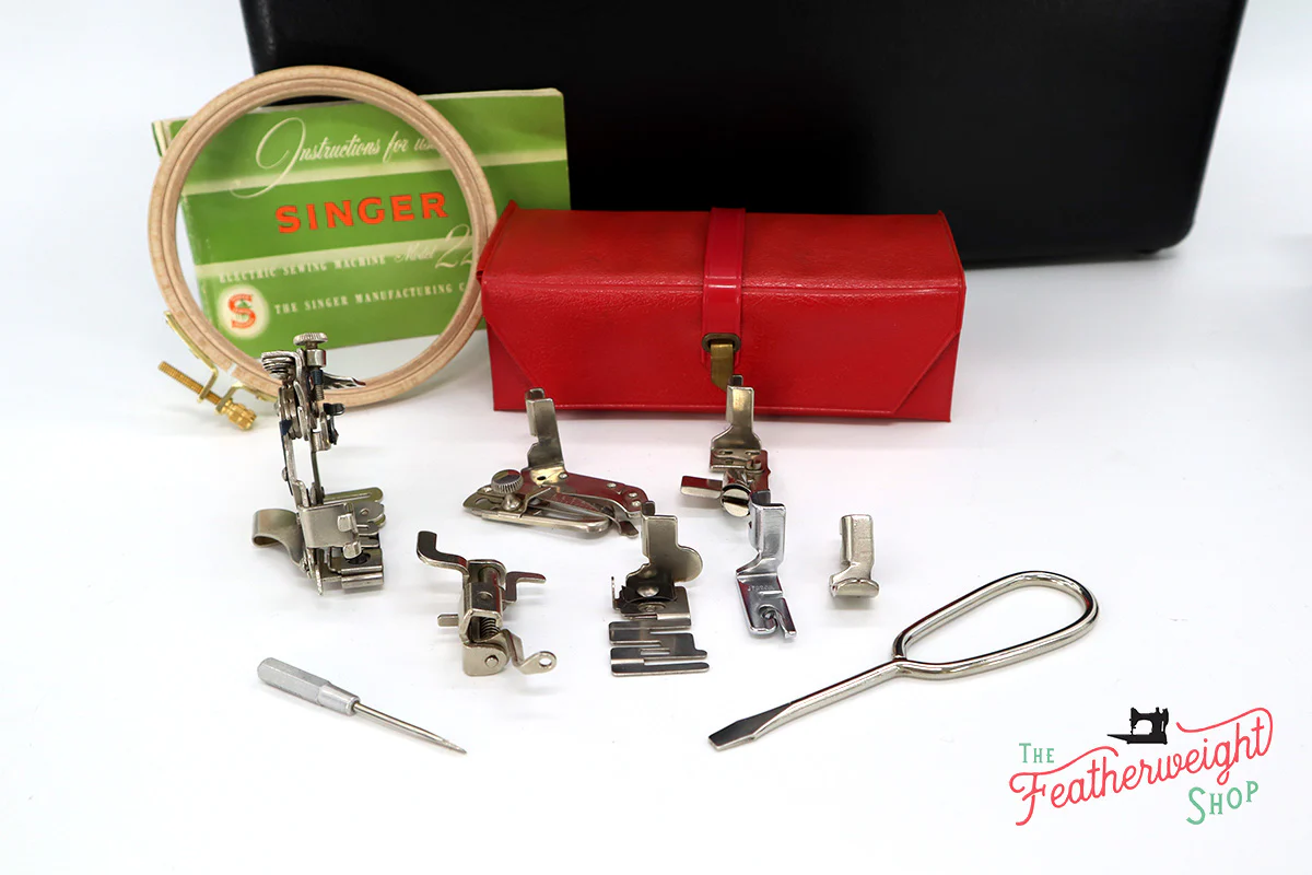 Singer Featherweight 222K Sewing Machine, RED "S" EP7600** - Image 21
