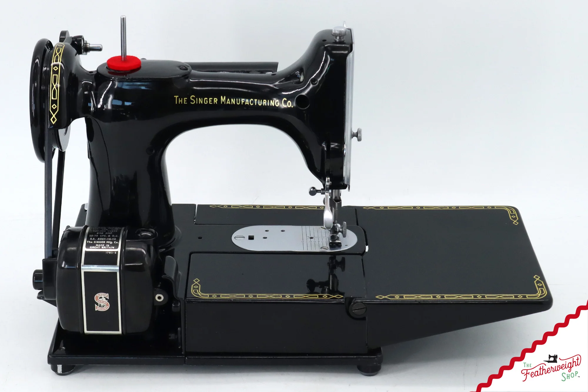 Singer Featherweight 222K Sewing Machine, Red 'S' - EP76001* - 1959 - Image 8