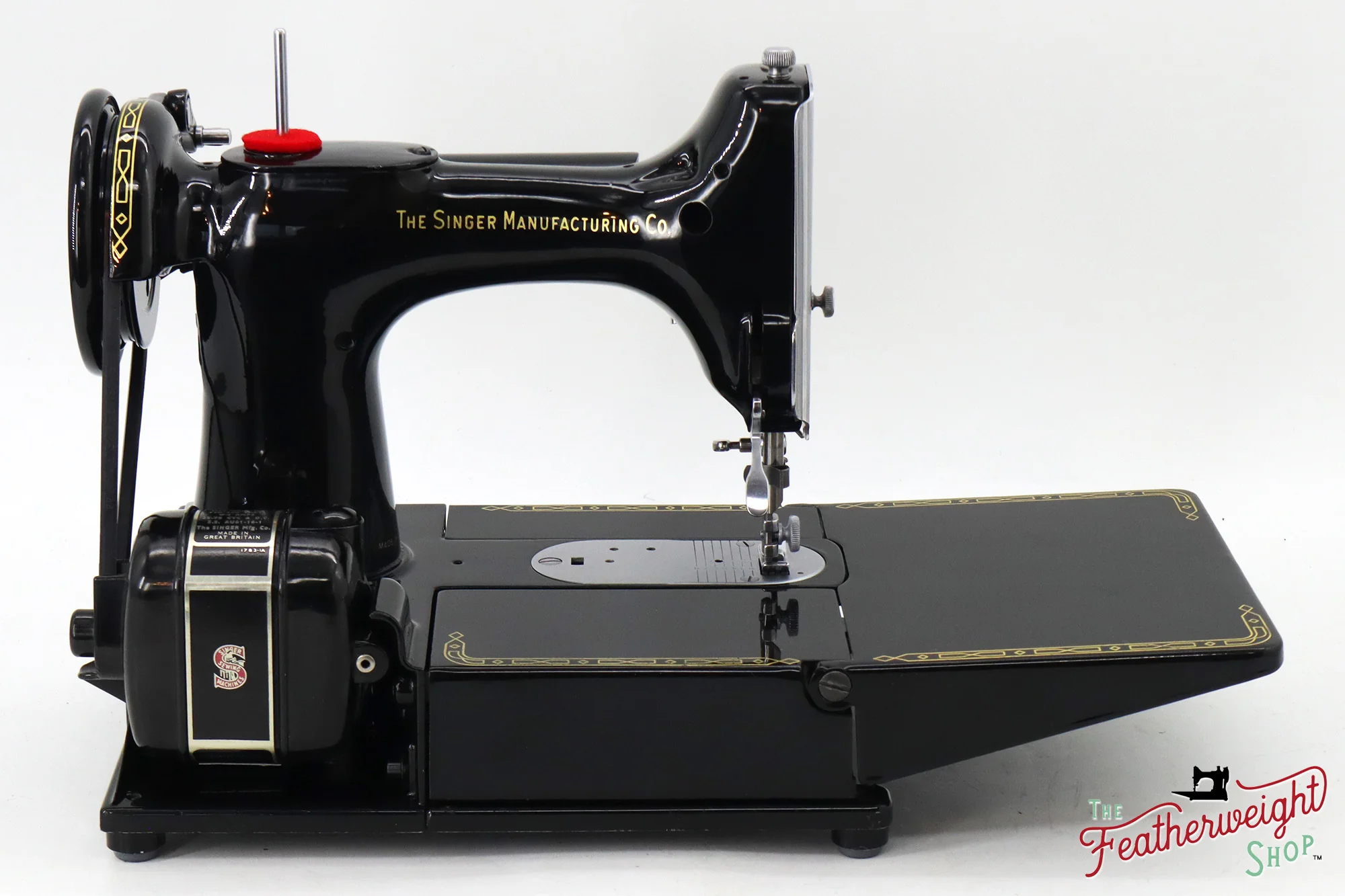 Singer Featherweight 222K Sewing Machine, Red 'S' - ES524*** - 1961 - Image 7