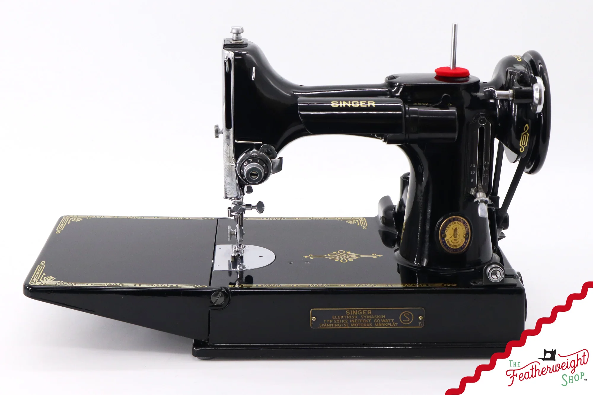Singer Featherweight Swedish 221K Sewing Machine, Centennial - EG959*** - Image 3