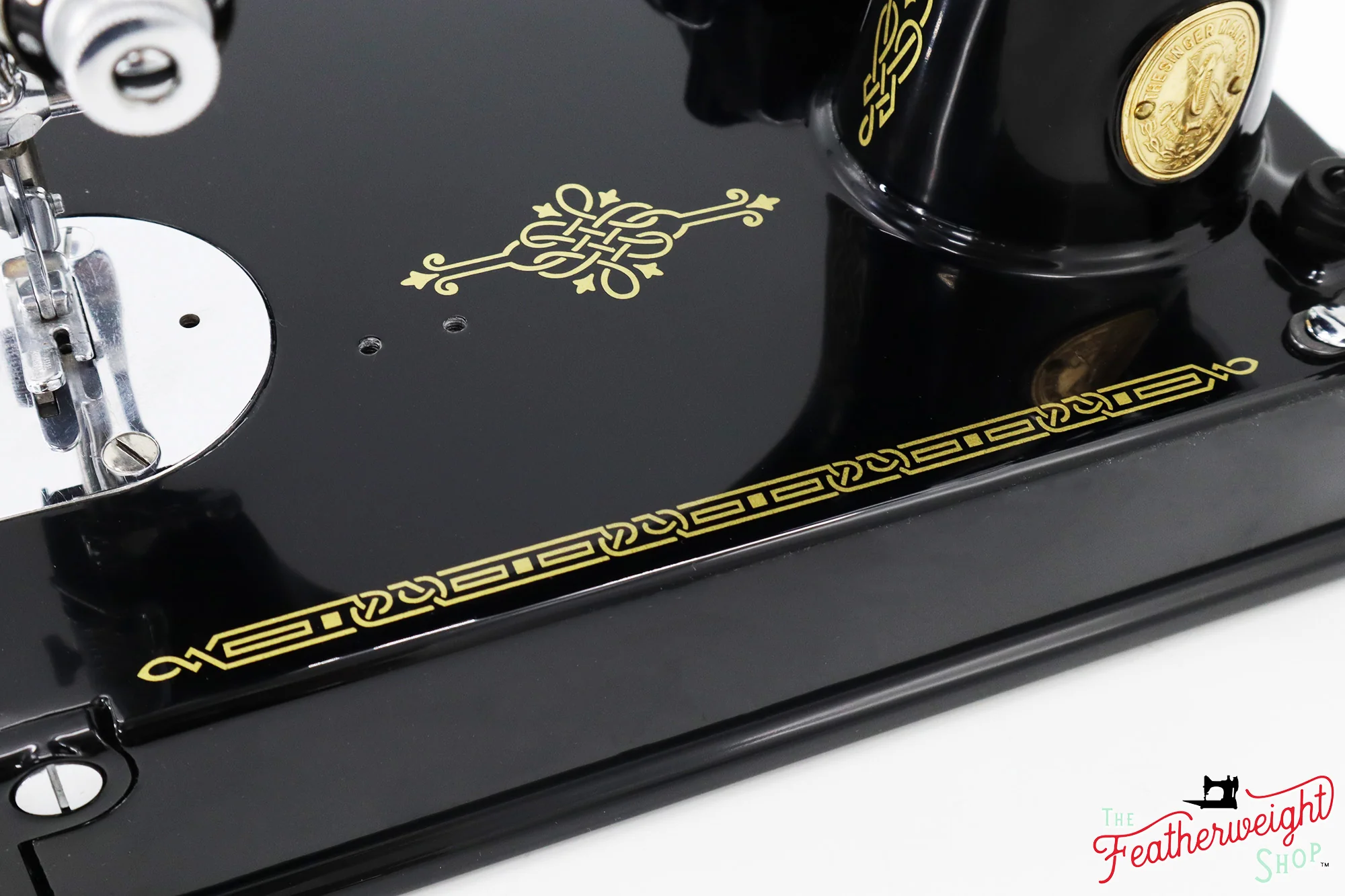 Singer Featherweight Top Decal 221 Fully Restored in Gloss Black, AF3852** - SCARCE - Image 10