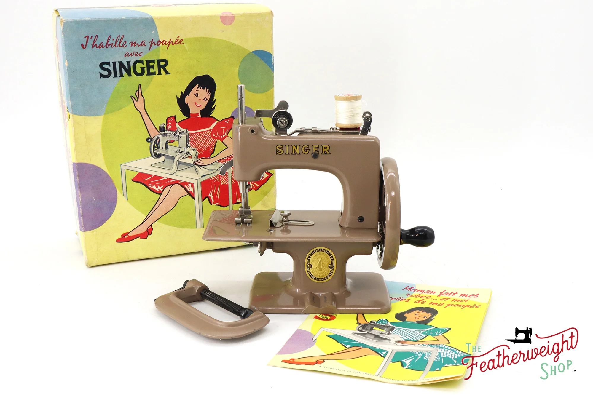 Singer Sewhandy Model 20-10 - Safari Brown, Complete Set! Holiday Faire 2024 - Image 2