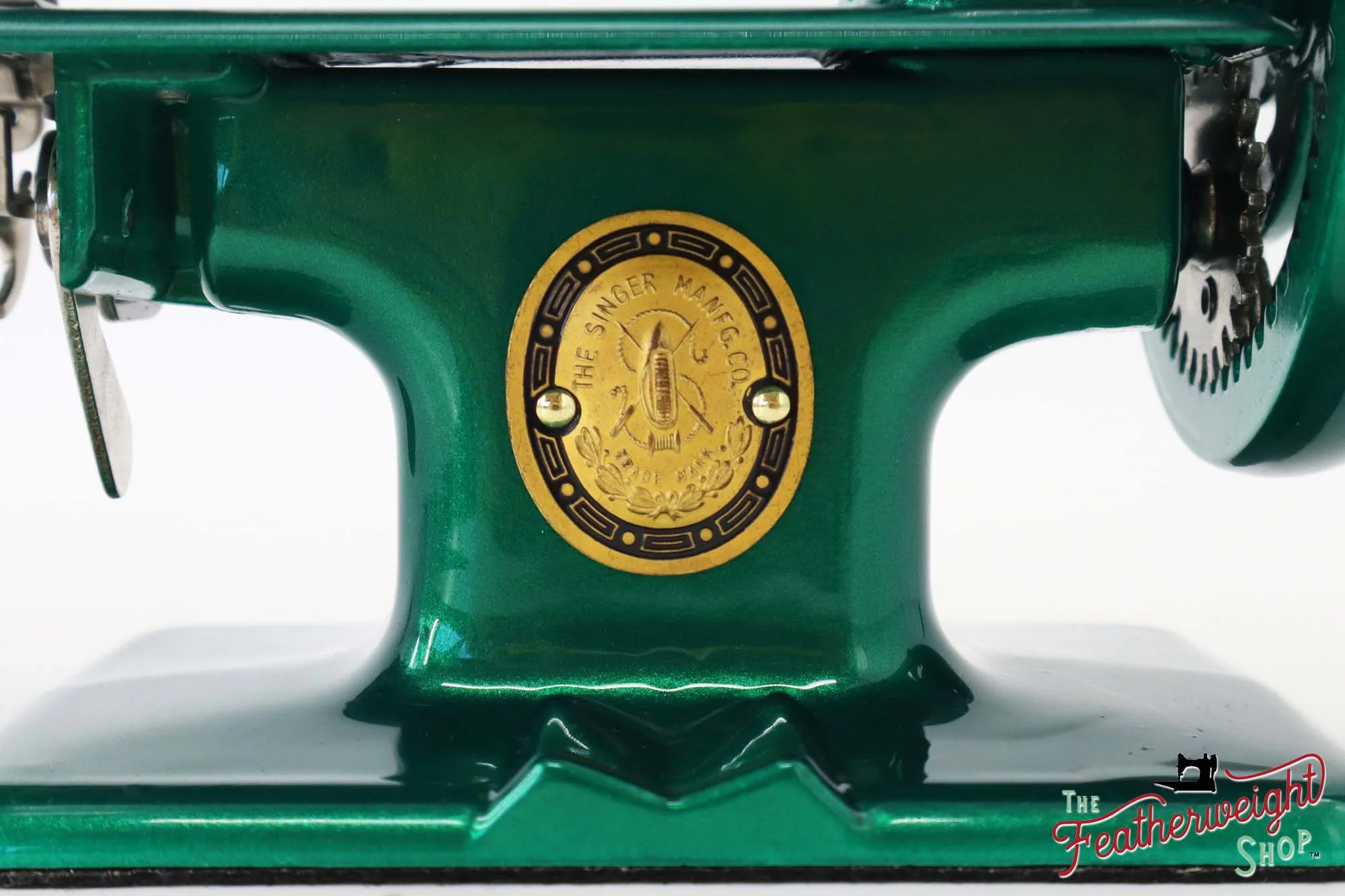 Singer Sewhandy Model 20 - Fully Restored in 'Emerald Green' - Complete Set - Image 3