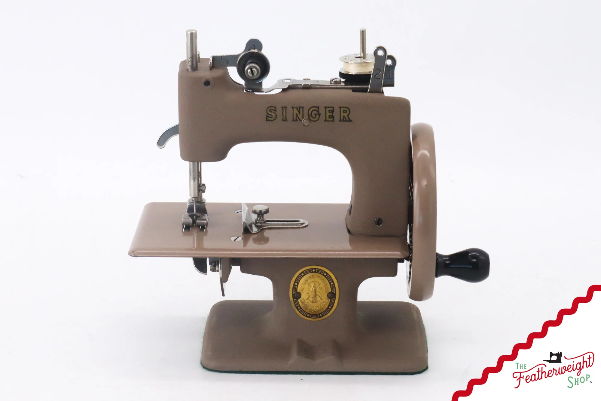 Singer Sewhandy Model 20 - Wrinkle / Warm Taupe, Complete Case Set! June 2025 - Image 3