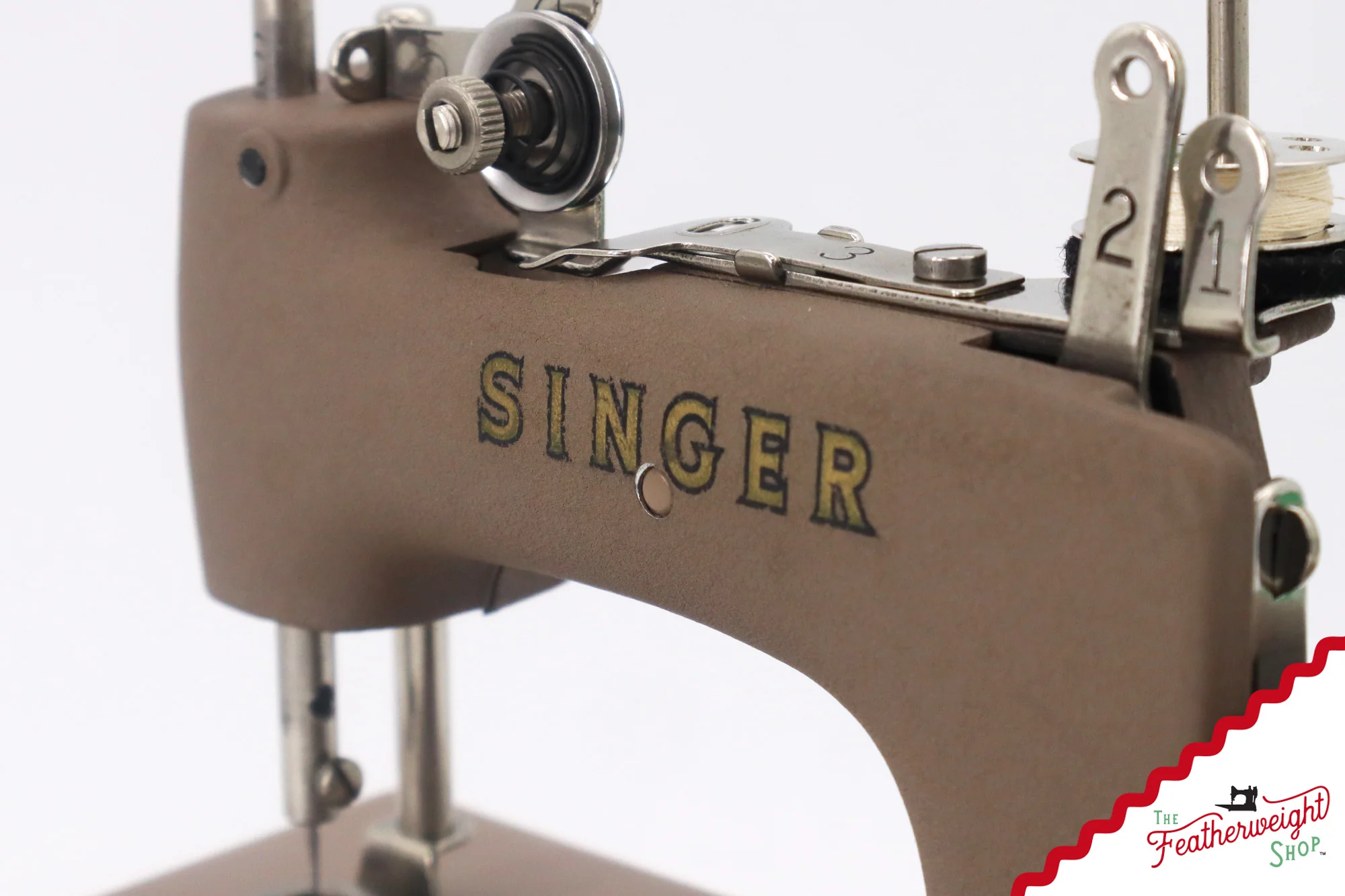 Singer Sewhandy Model 20 - Wrinkle / Warm Taupe, Complete Case Set! June 2025 - Image 9