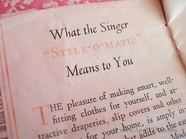 Style-O-Matic, Singer (Vintage Original) - Image 3
