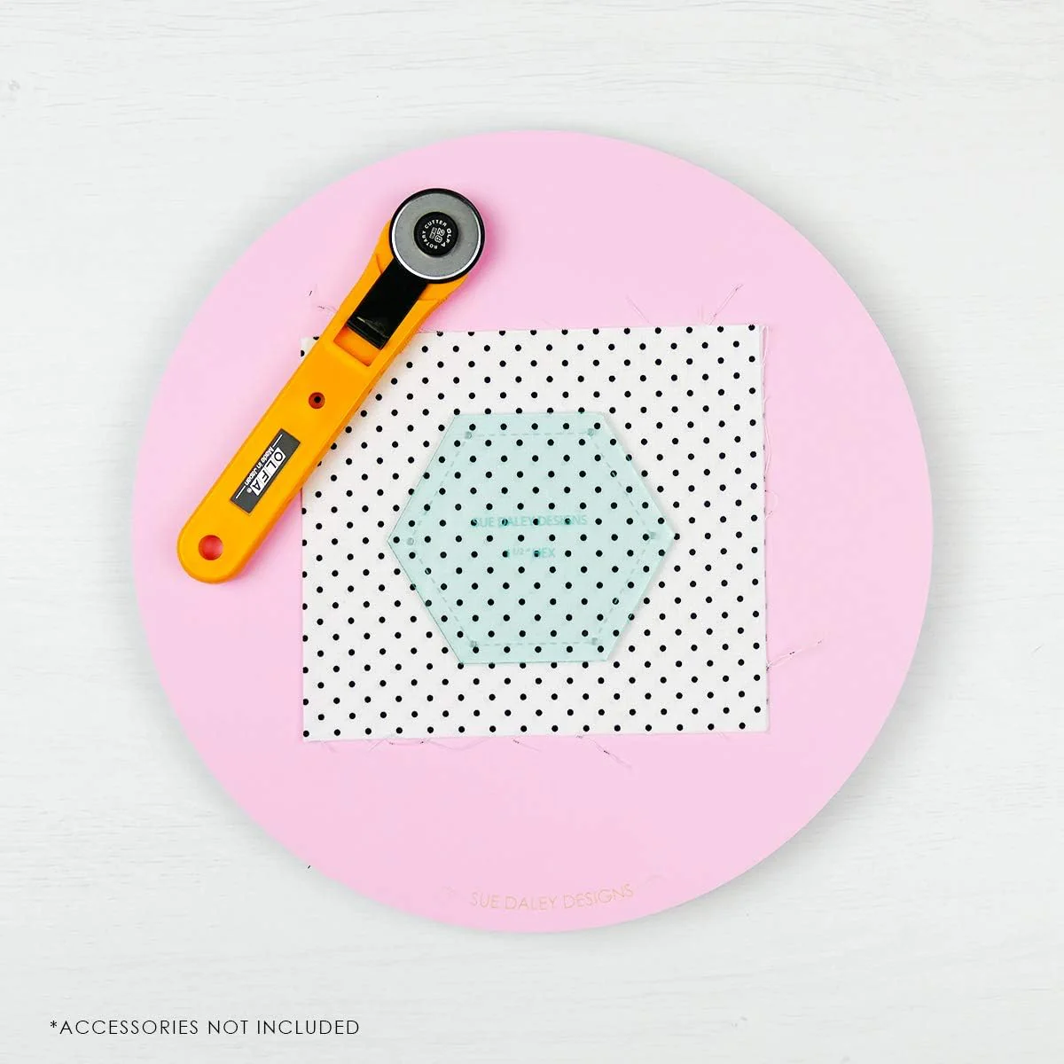 Sue Daley 1 1/2" Hexagon Template For English Paper Piecing - Image 4